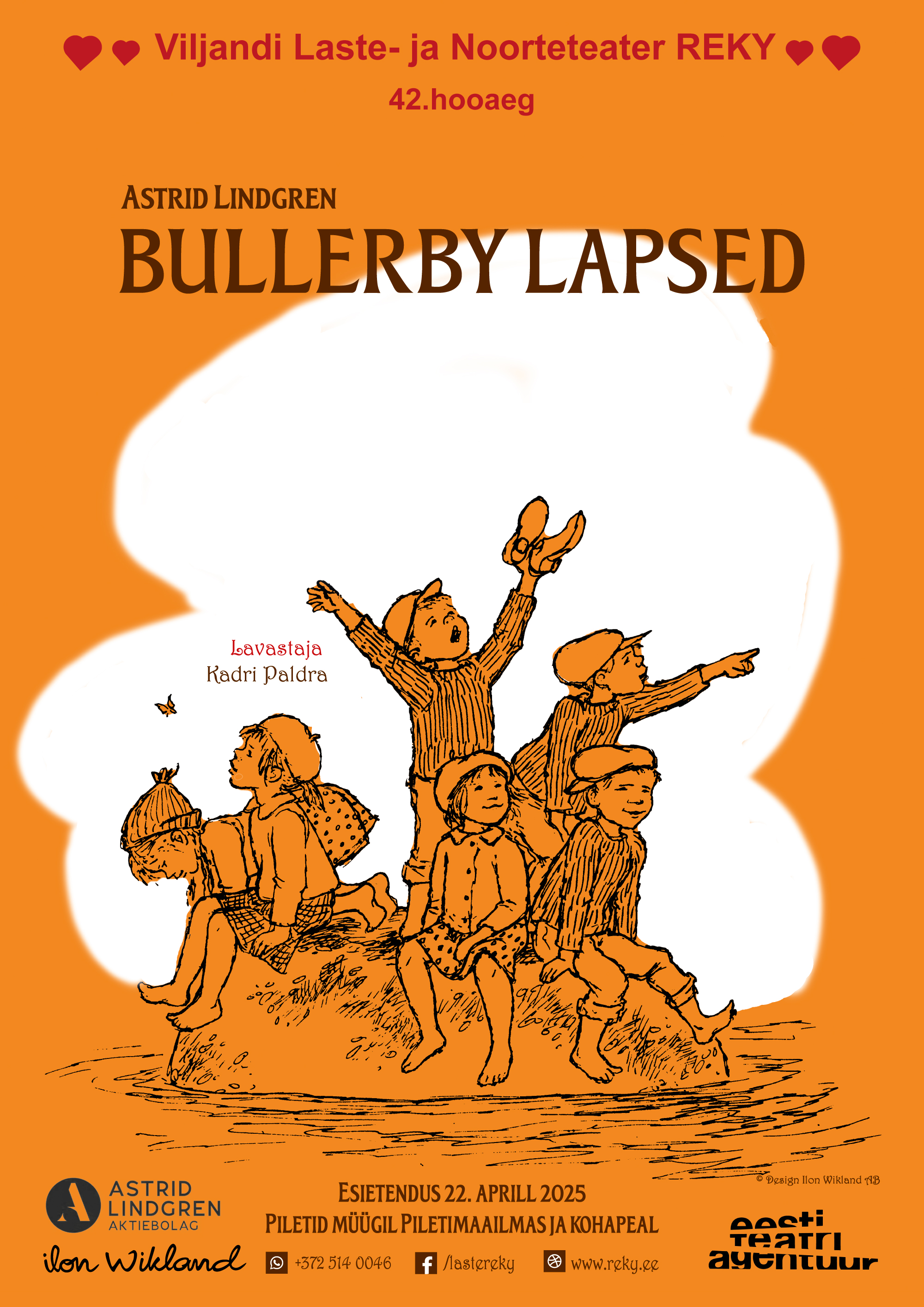Laste- ja Noorteteater Reky: Bullerby lapsed
              
Getter
E, 24/03/2025 - 11:45



            Etendused
                                              