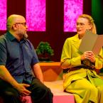 Foto Rakvere Teatri lavastusest "Vöötrada", fotograaf Kalev Lilleorg 